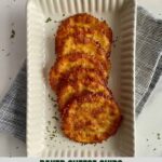 A plate with Baked Cheese Chips and the Healthy Mom Healthy Family logo.