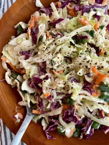 A bowl of American Cole Slaw.