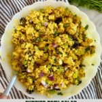 A bowl of Curried Tofu Salad.